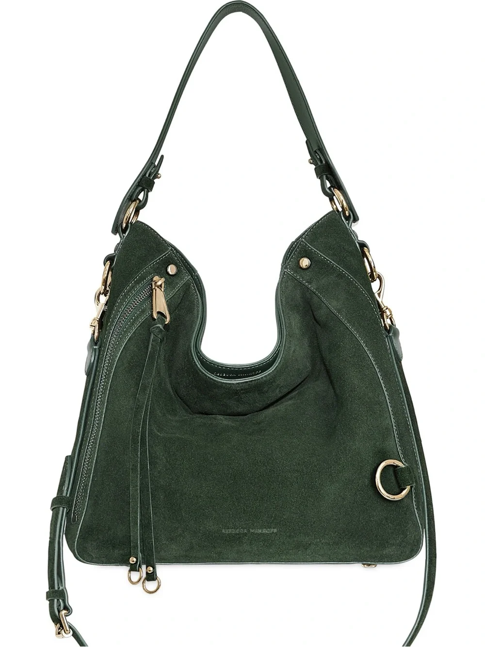 NWOT Rebecca Minkoff Mab Green Suede Leather Hobo Bag