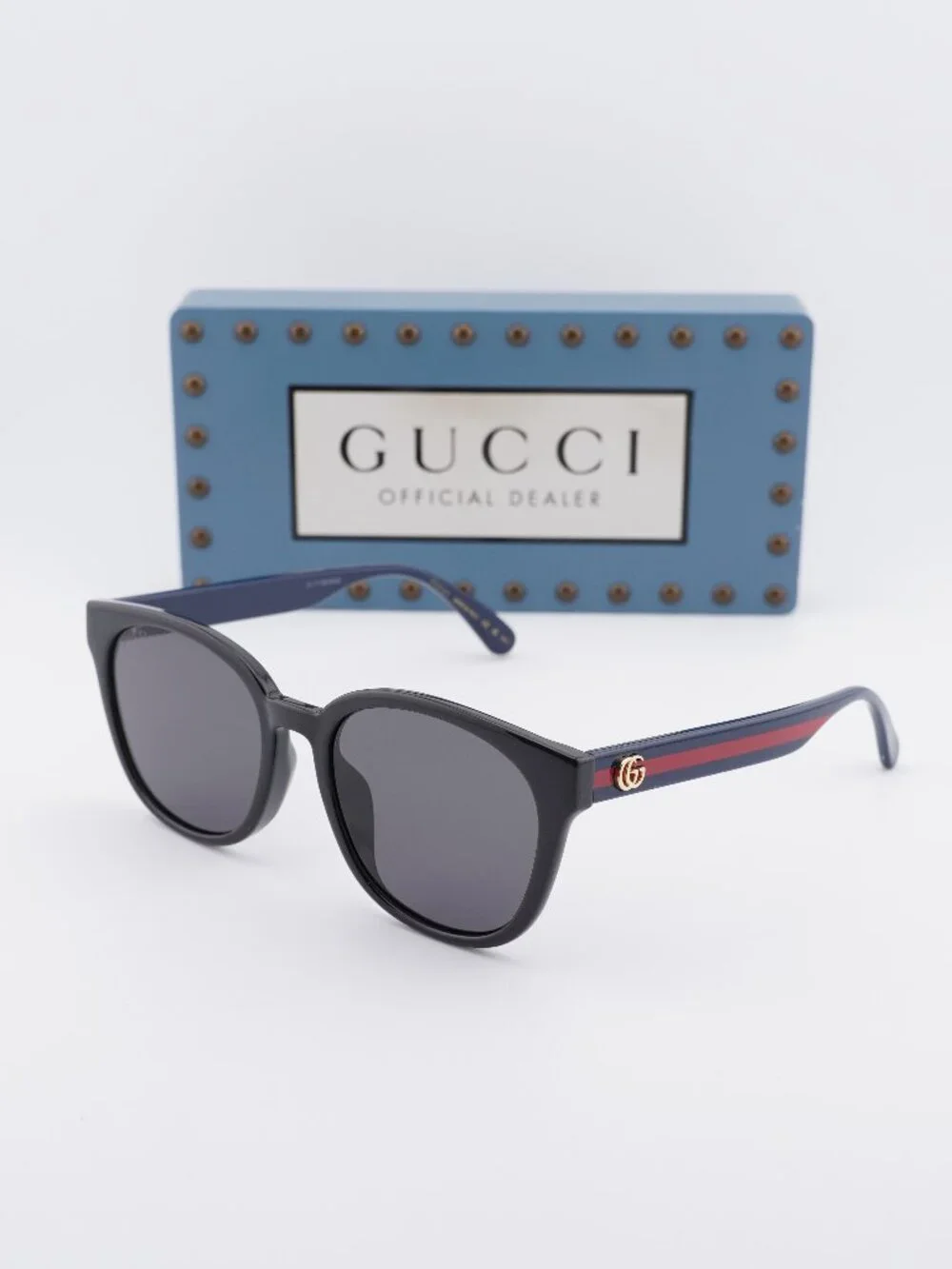 Gucci GG0855SK 002 Square Sunglasses - Black\Grey