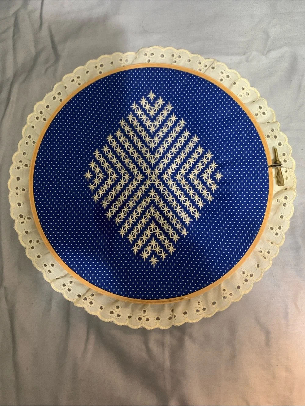 Handmade vintage embroidery