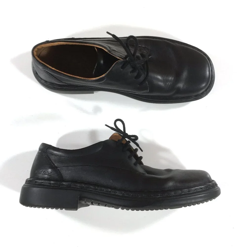 Josef Seibel Black Leather Lace-Up Derby