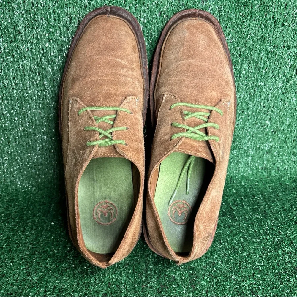 Ocean Minded‎ Mens 9.5 Brown Hemp Suede Hobo Low Top Chukka Beach Shoes