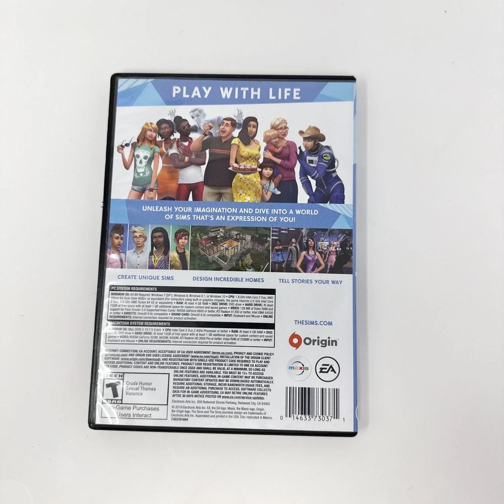 Electronic Arts includes gaming disc