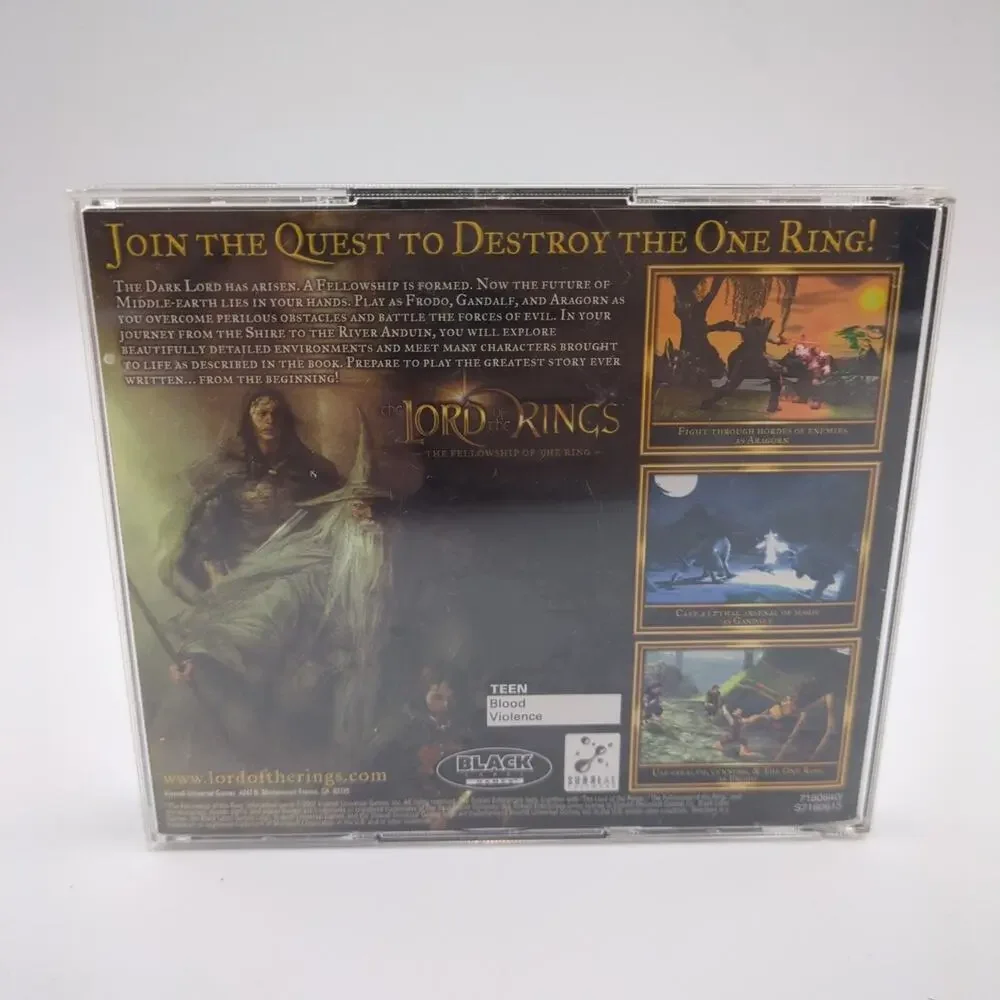The Lord of the Rings: The Fellowship of the Ring PC Video Game Adventure RPG
