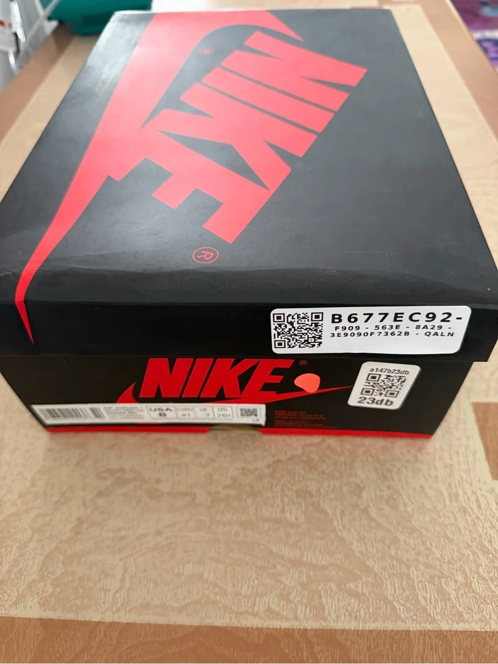 Jordan Air Jordan 1 Retro High OG Court Purple Black White Box Label