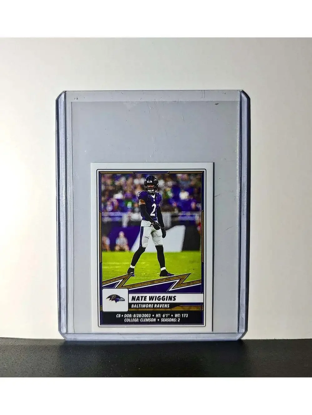 Nate Wiggins 2025 Panini NFL #115 Sticker Baltimore Ravens