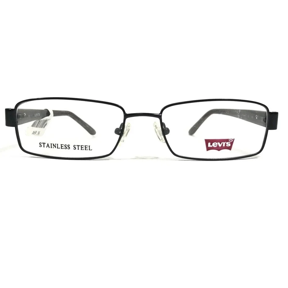 Levi's LS 544A-1 Eyeglasses Frames Black Brown Rectangular Full Rim 54-17-140