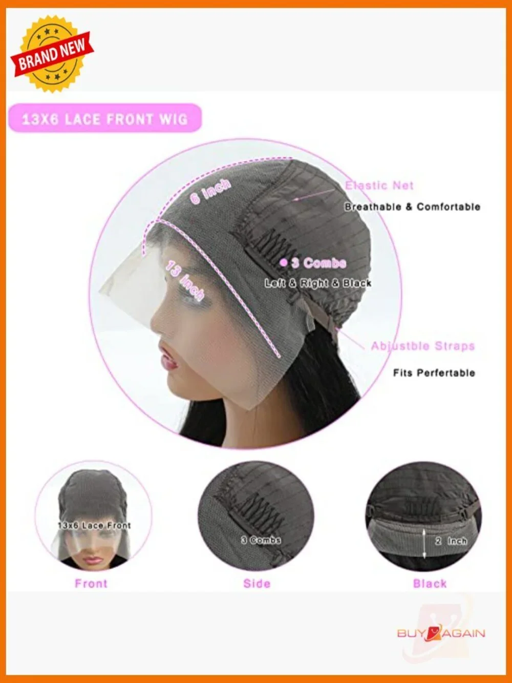 N/A features scalp glueless