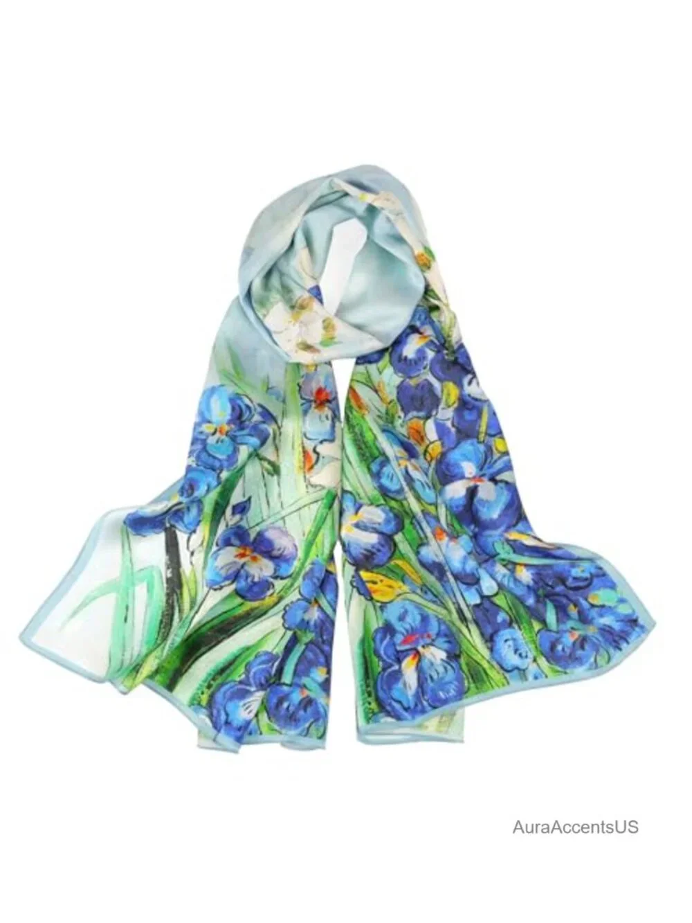 100% Mulberry Silk Long Scarf Women Oblong Shawl Wrap Neck Headscarf Gift