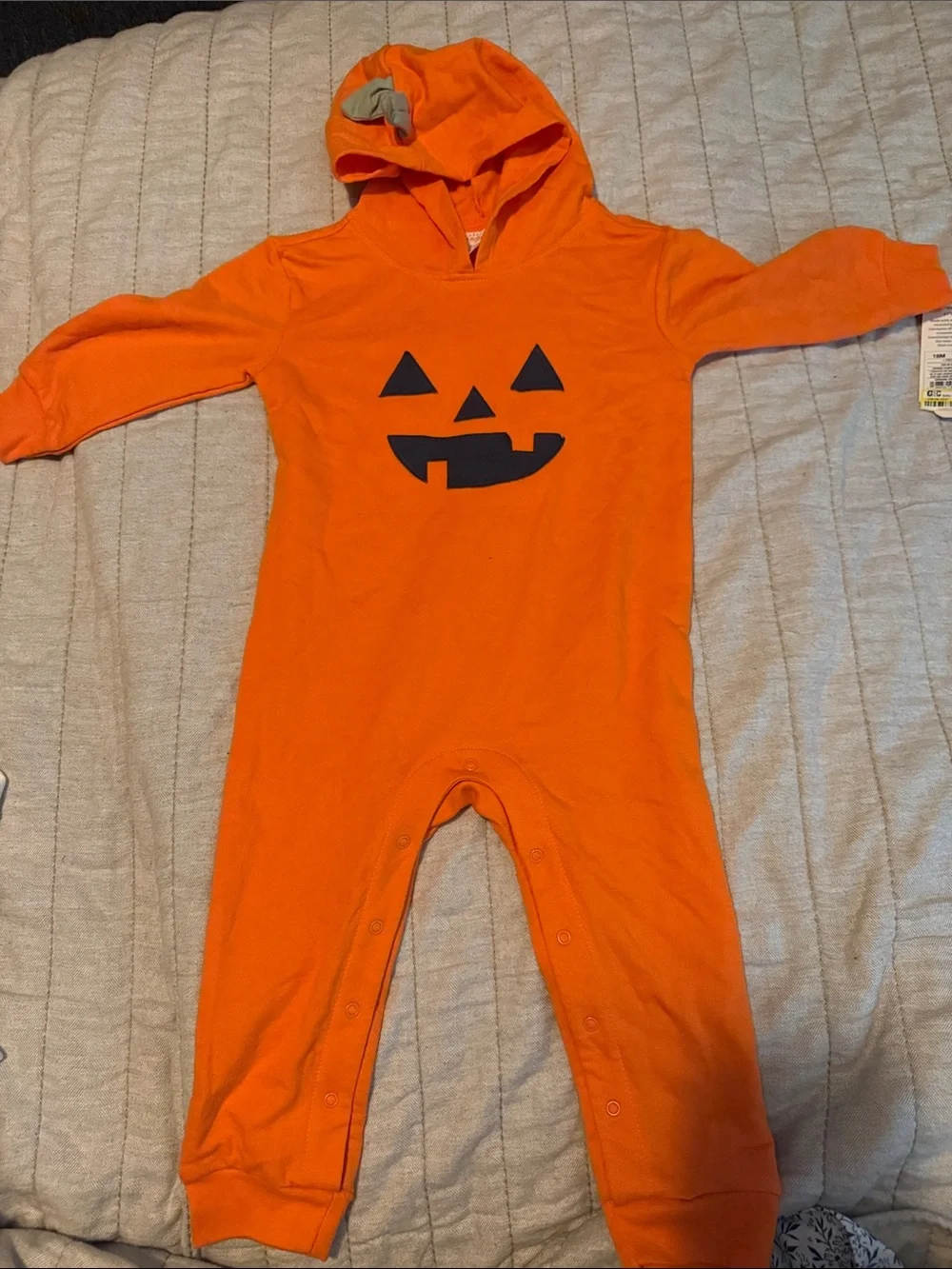 Cat & Jack Orange Jack-O'-Lantern Hooded One-Piece Costume