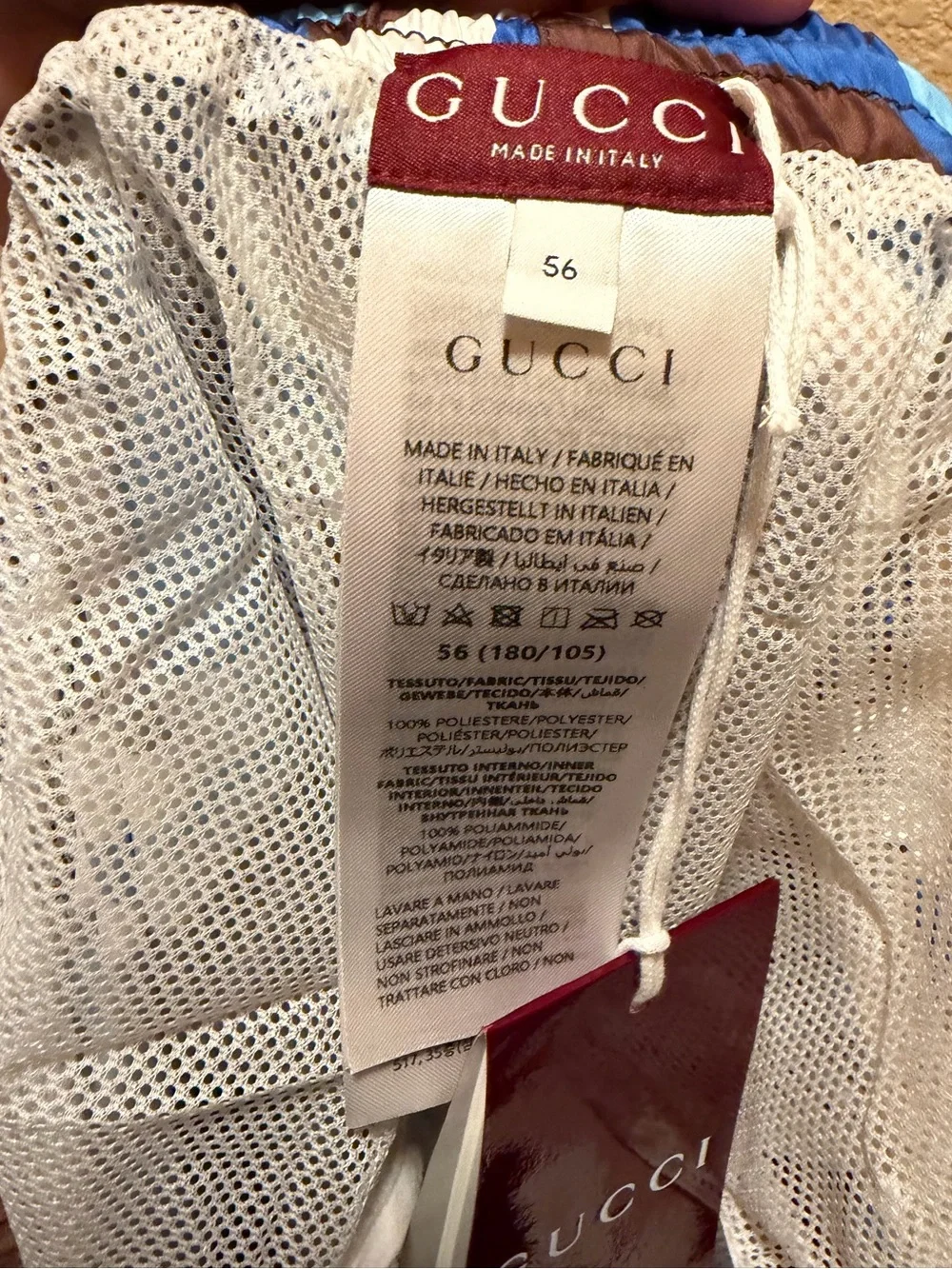 Gucci beach size never
