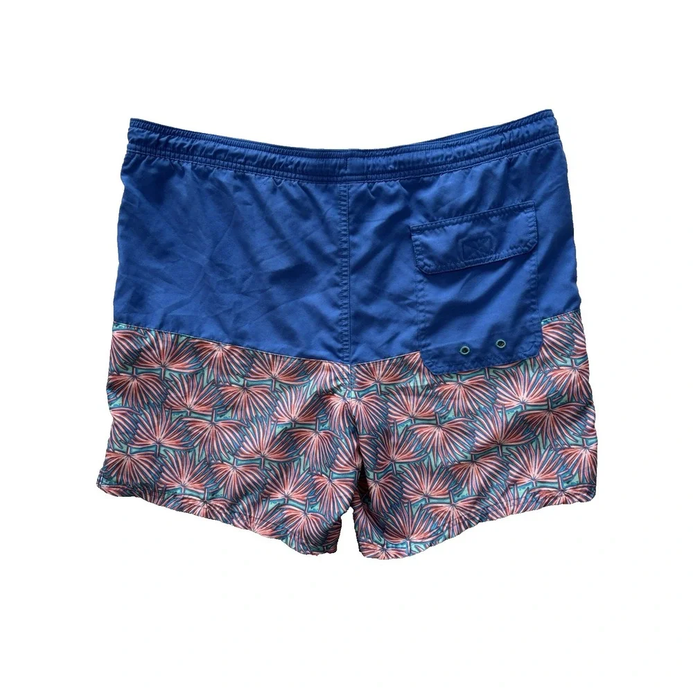 Vineyard Vines Board Shorts Mens Small‎ Pink Blue Swim Drawstring Surf Beach