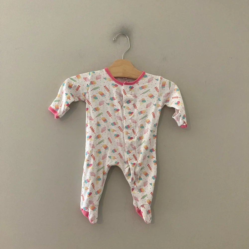 $16 ADD ON magnetic me footie‎ newborn Little Sleepies Hanna Andersson Kyte Baby