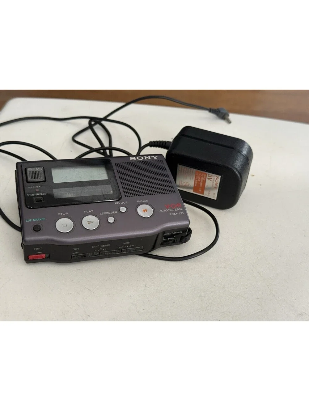 Sony TCM-77V Voice Recording Cassette Player Walkman  (not Working )