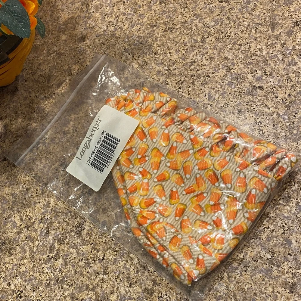 NIP Longaberger Candy Corn Darning Liner 2553477 Halloween Orange