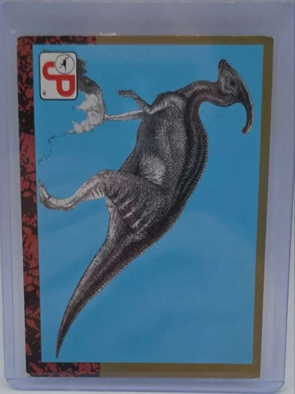 1993 Topps Jurassic Park Gold #83 Parasaurolophus Card