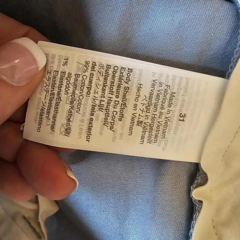 J.Crew Mercantile Flex Light Blue Shorts Size 31