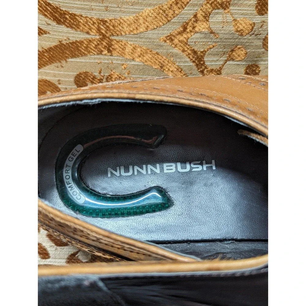 Quiet‎ Luxury Business Casual Cognac Leather Oxford Shoes Nunn Bush Size 13