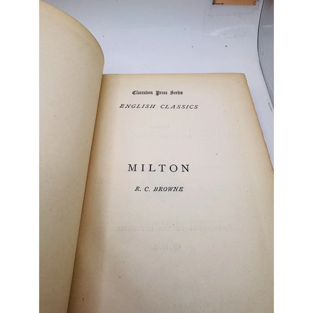 English Poems by John Milton Volume II Oxford R.C. Browne 1875