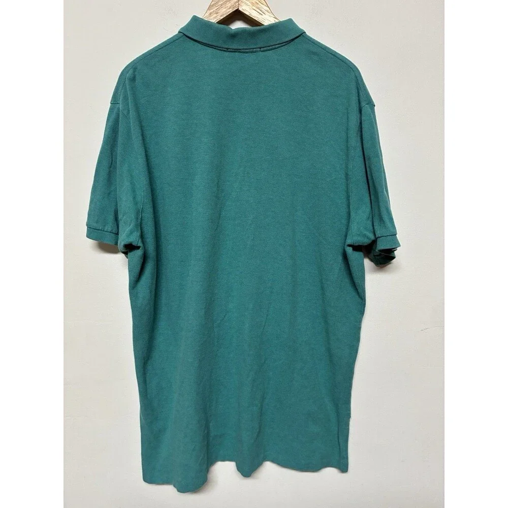 Polo Ralph Lauren Teal With Purple Logo 2XL Short Sleeve Cotton Polo Casual