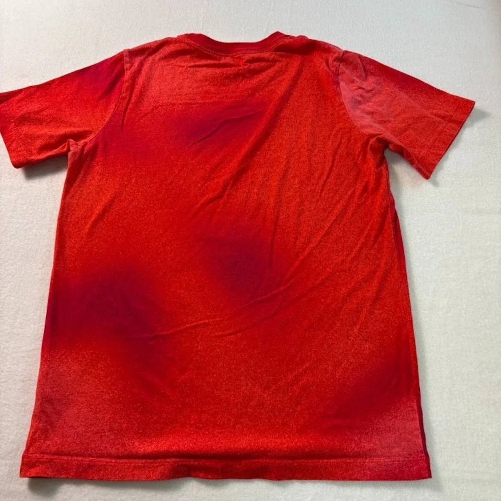 Nike Boys Size XL Tee Shirt Red Airbrush Short Sleeve‎ Cotton