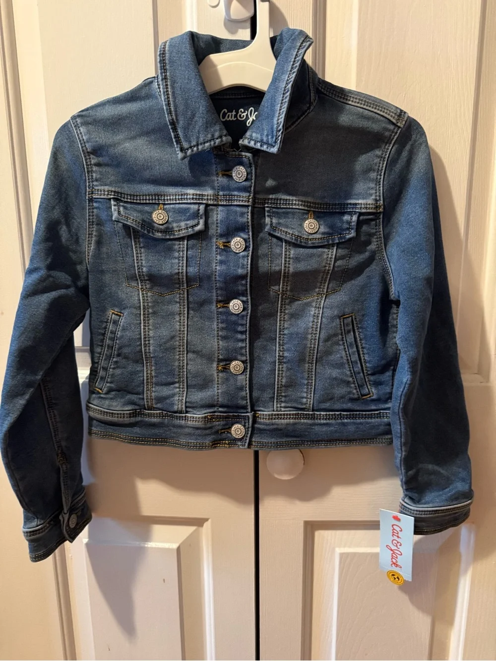 Cat & Jack Size Medium (8) Jean Jacket NWT Medium Wash