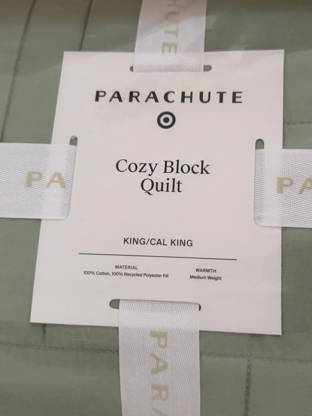 Parachute lightly quilted
