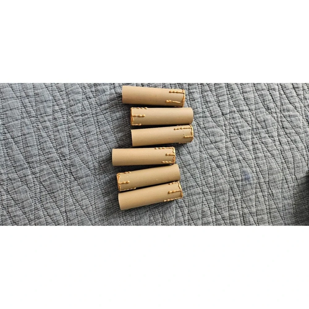PVC Sleeves Faux‎ Wax Drip Rustic Farmhouse Decor Set of 6