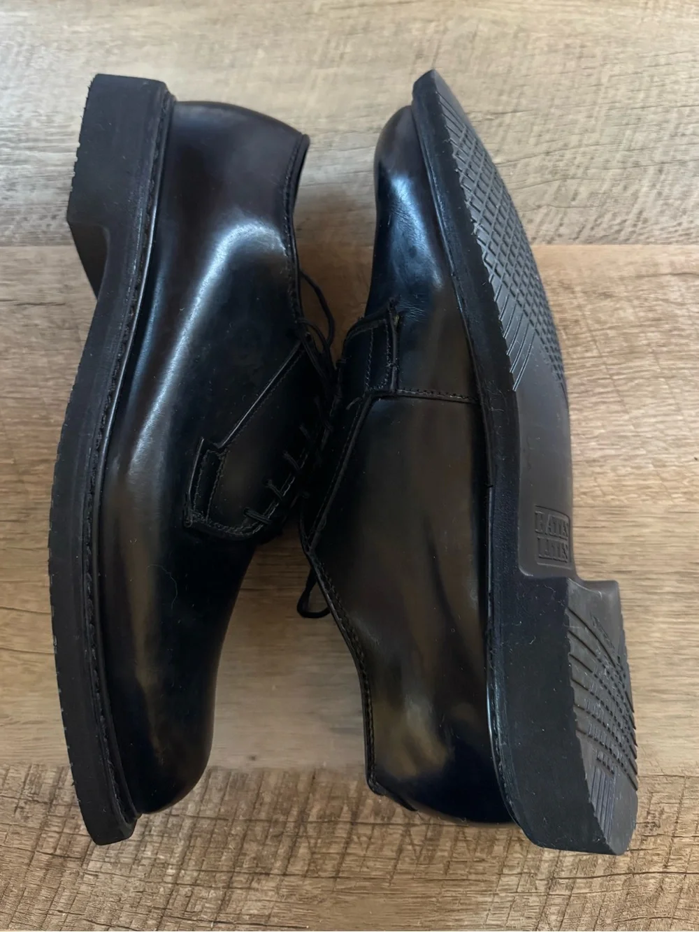 Bates Black Leather Uniform Oxford Shoes (7.5 D)