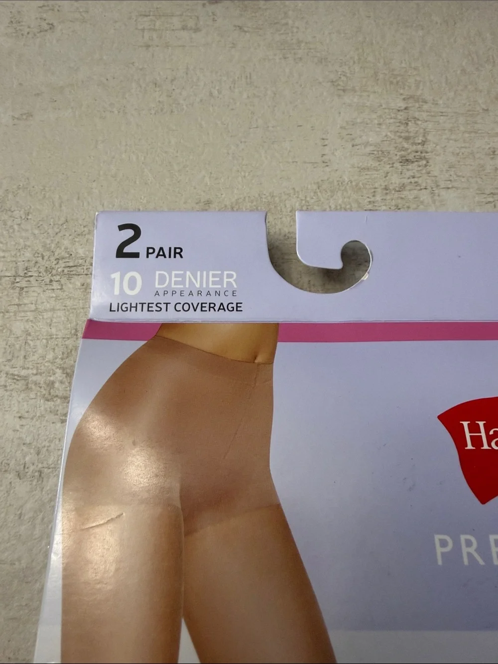 Hanes Premium Ultra Sheer Hosiery in Nude. Two pair.