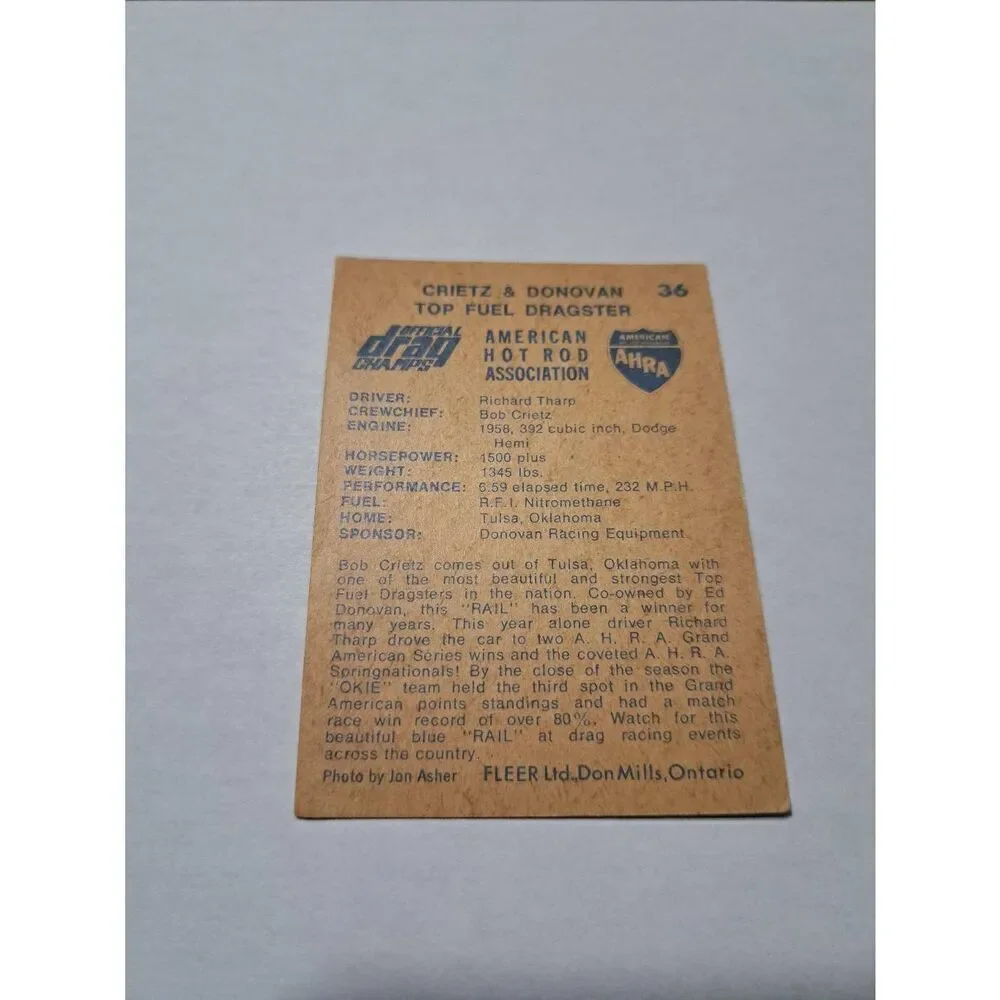 fleer vintage 1971