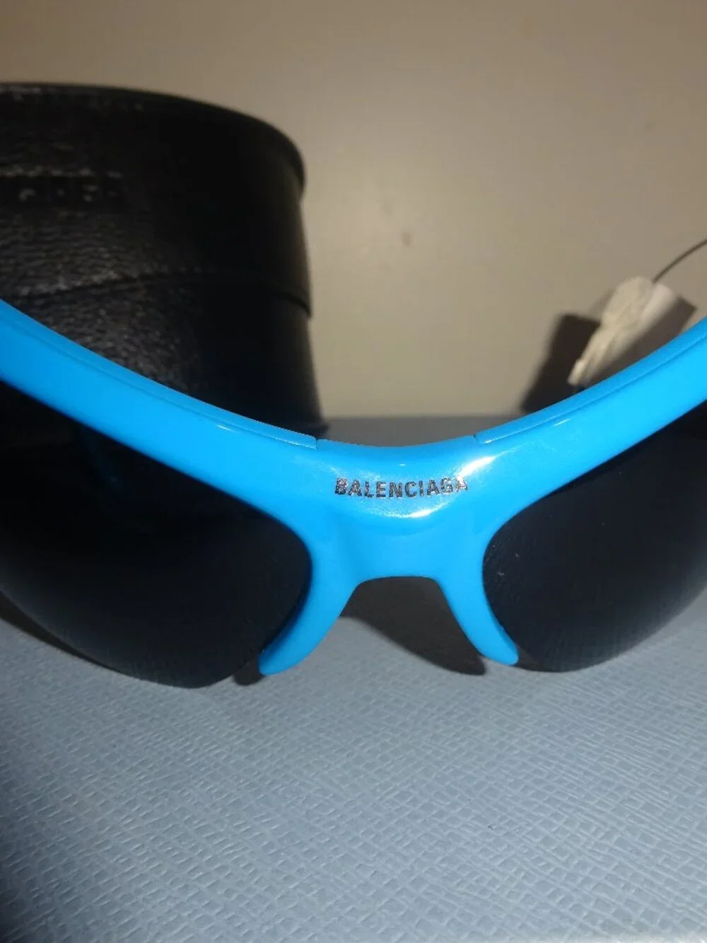 Balenciaga Blue Wire Cat Sunglasses