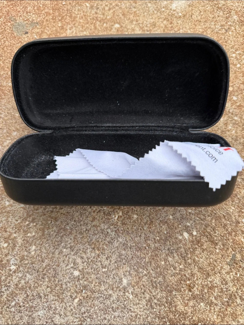 Nike Black Hard Shell Eyewear Case with Embossed Swoosh