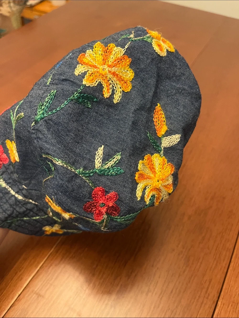 Embroidery stylish navy