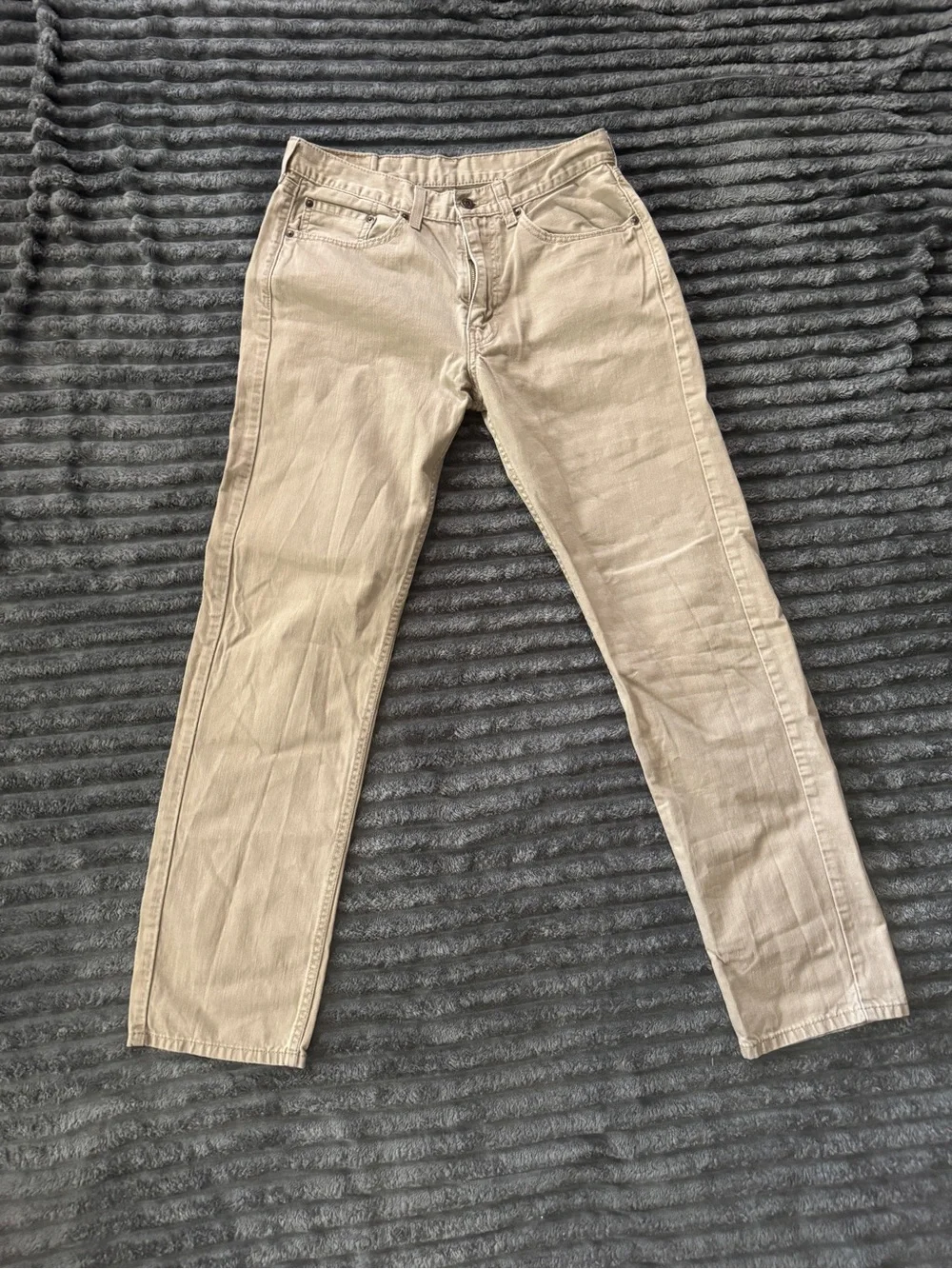 Levi's 505 Khaki Straight-Leg Jeans 32x34