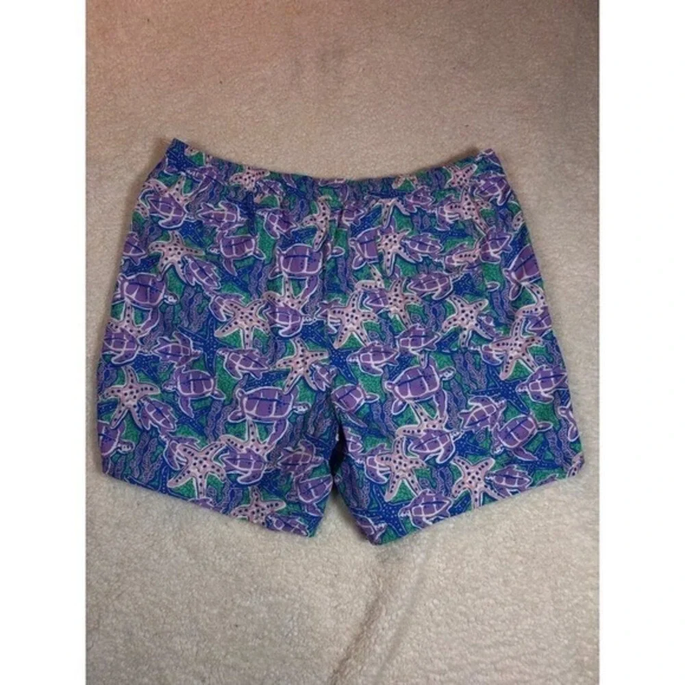 Vineyard Vines Swim Trunks Shorts Mens XL TG Turtle Starfish Print