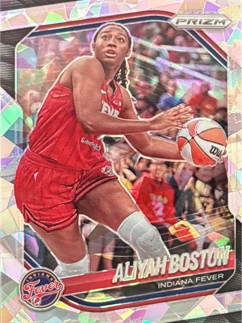 Panini Prizm Aliyah Boston Indiana Fever Basketball Refractor Trading Card