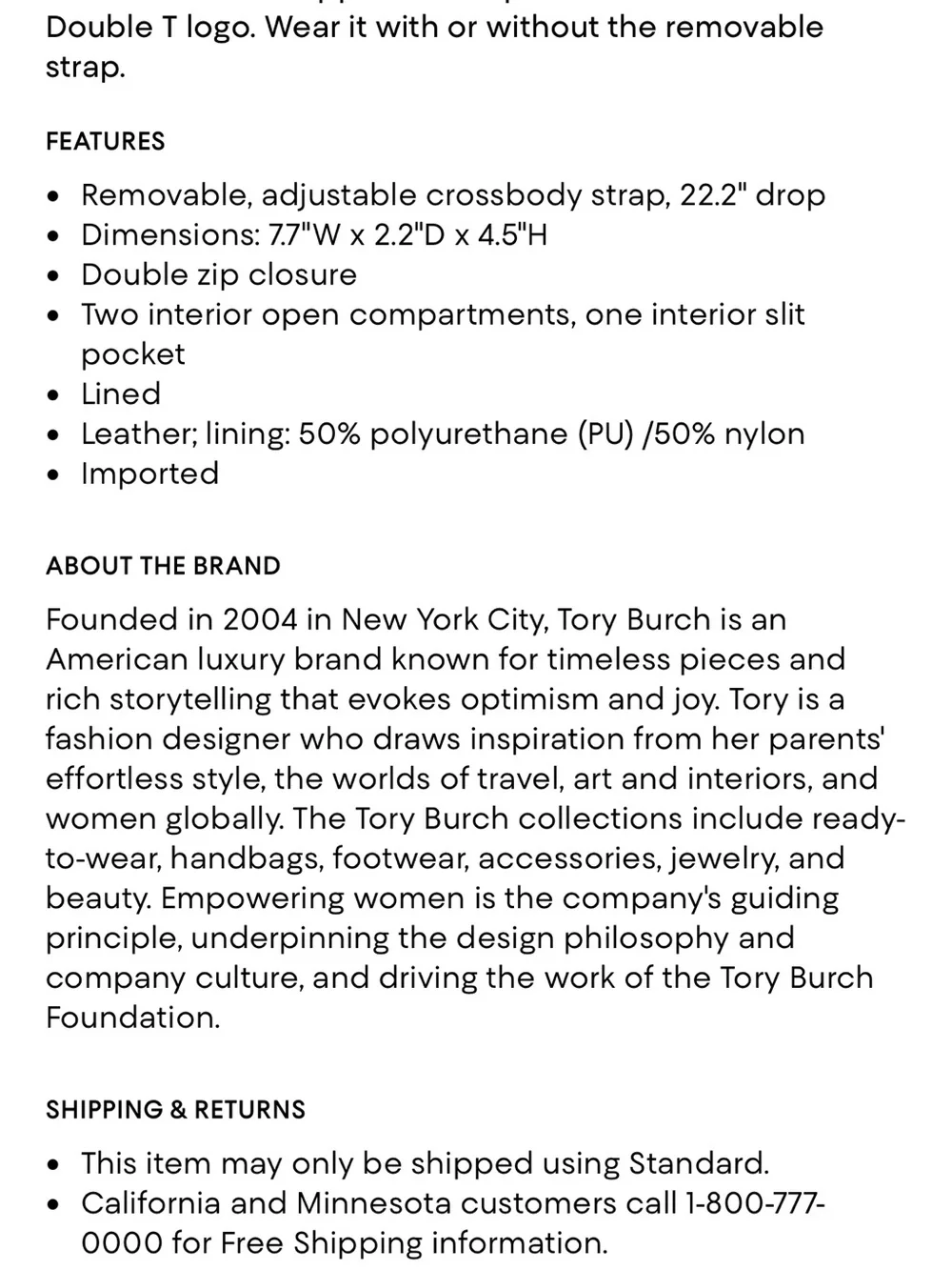 Tory Burch perfect soft