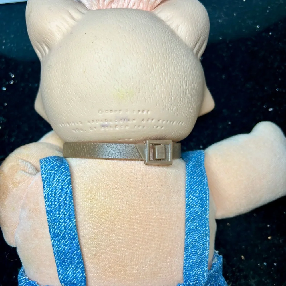 1988 vintage Cabbage Patch Kids BAH‎ Bah Doll with Denim Outfit