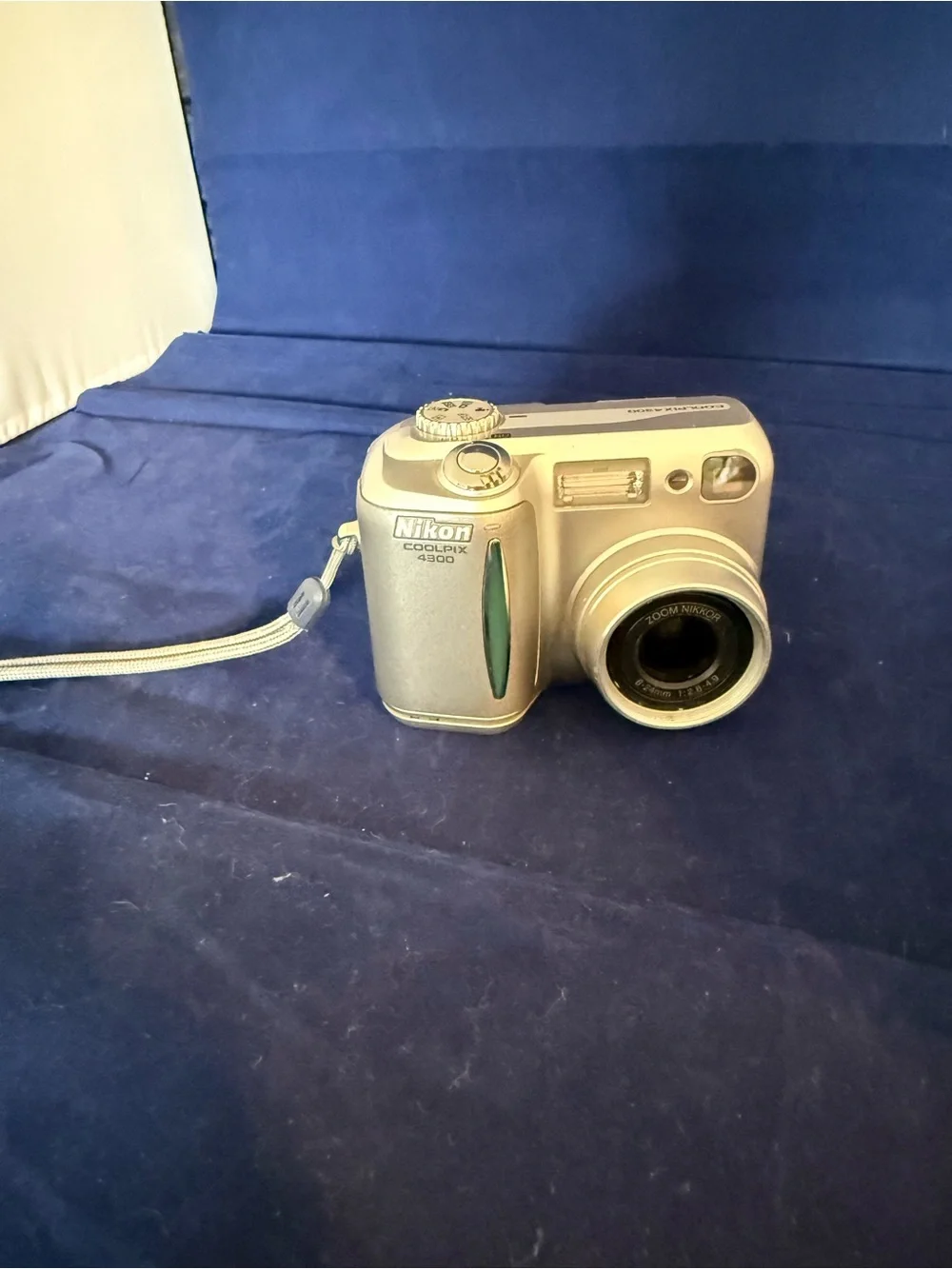 Nikon Silver Compact Digital Camera with Wrist Strap