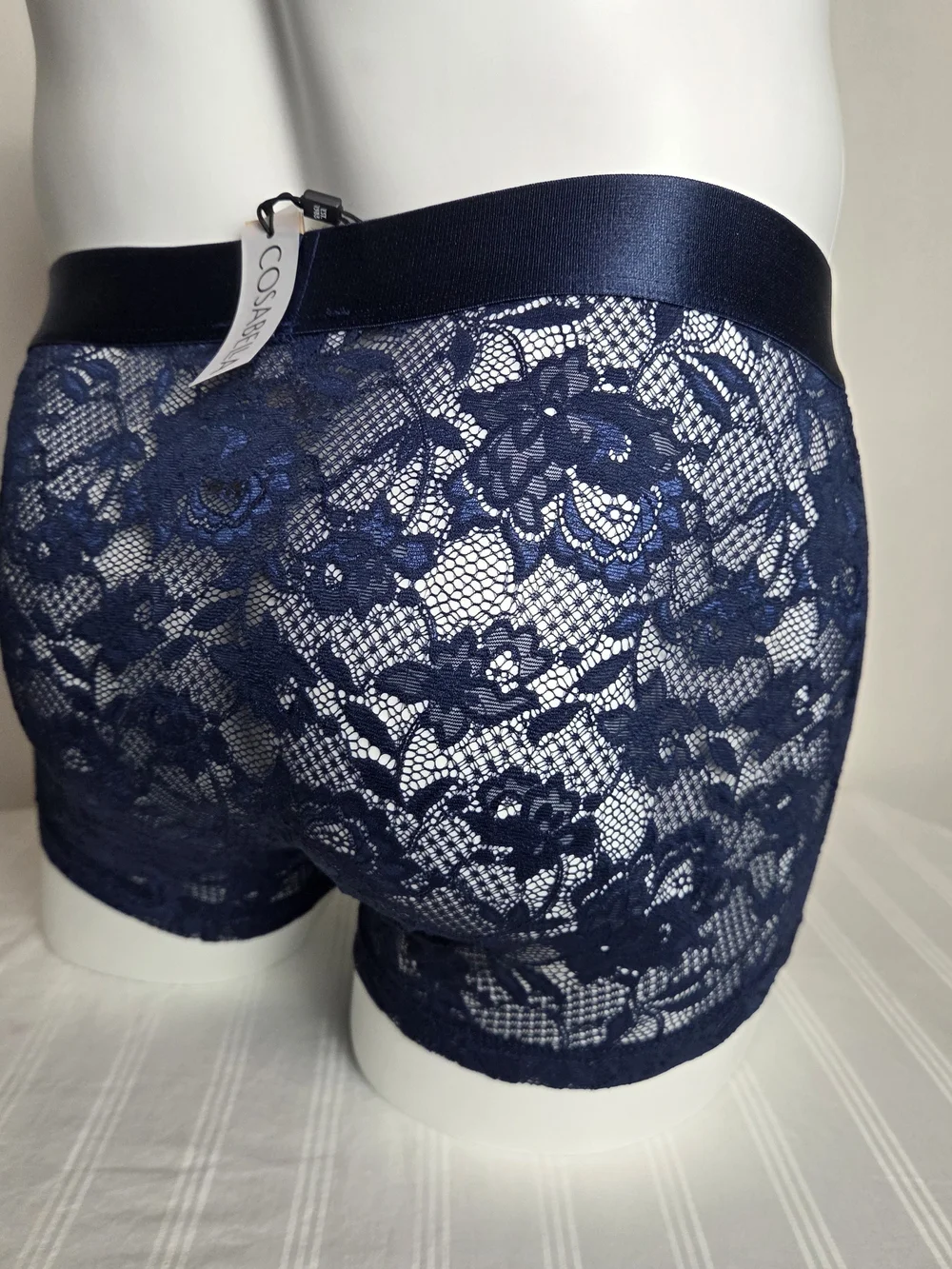 Cosabella Navy Lace Boxer Briefs for Men