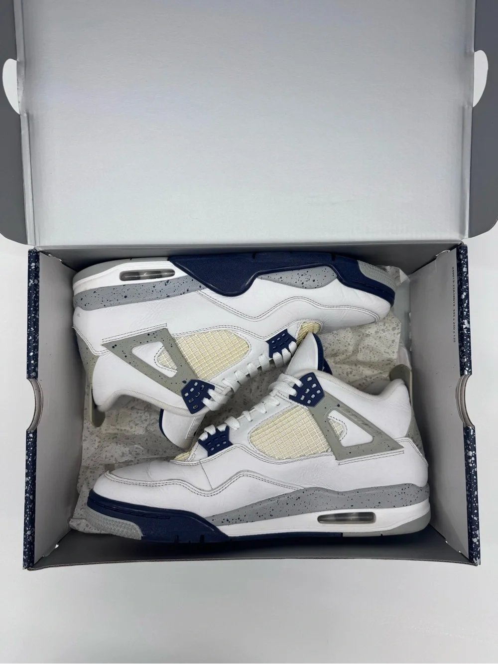 Men’s Air Jordan 4 Retro White Midnight Navy