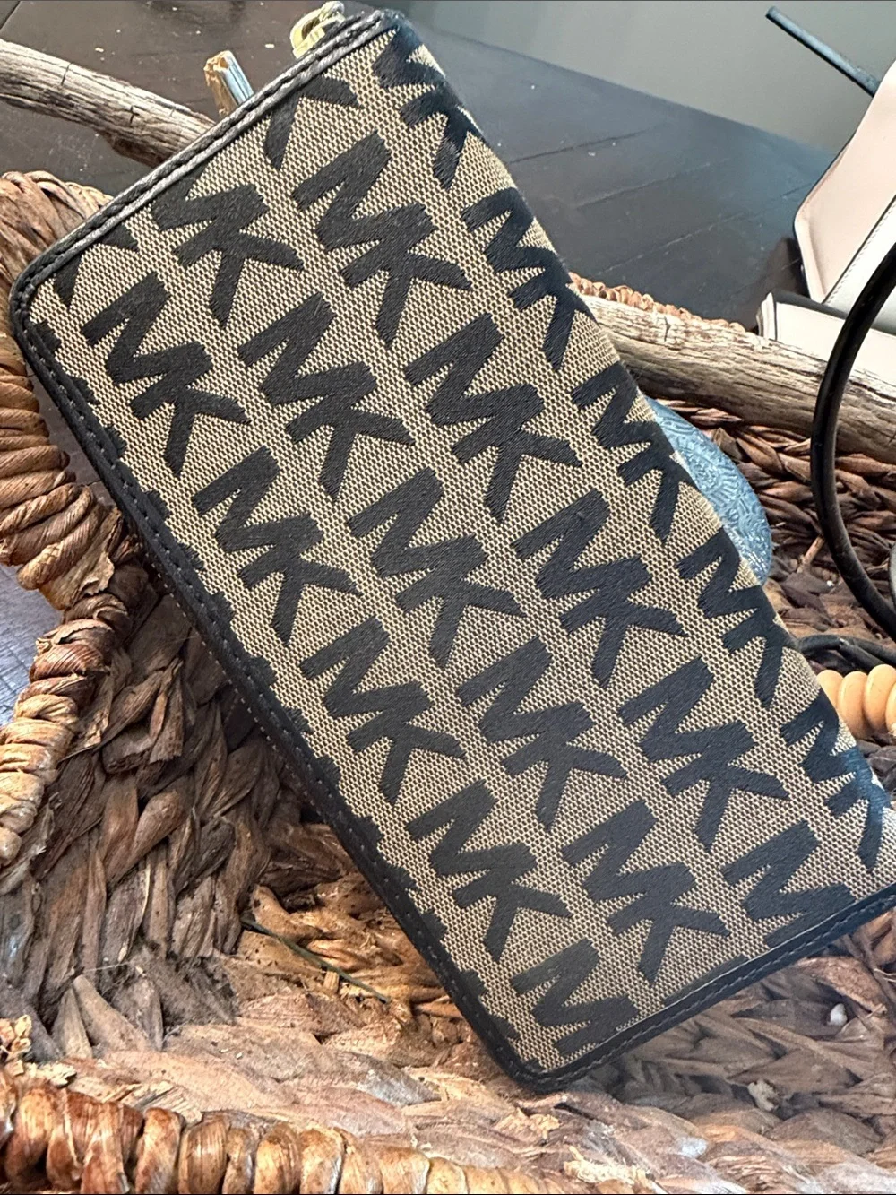 Michael Kors canvas wallet