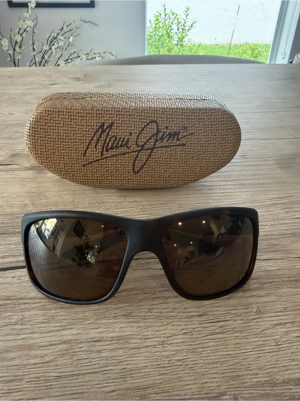 Maui Jim SOUTHERN CROSS Matte Tortoise POLARIZED Bronze GLASS Sunglass 815-10MR