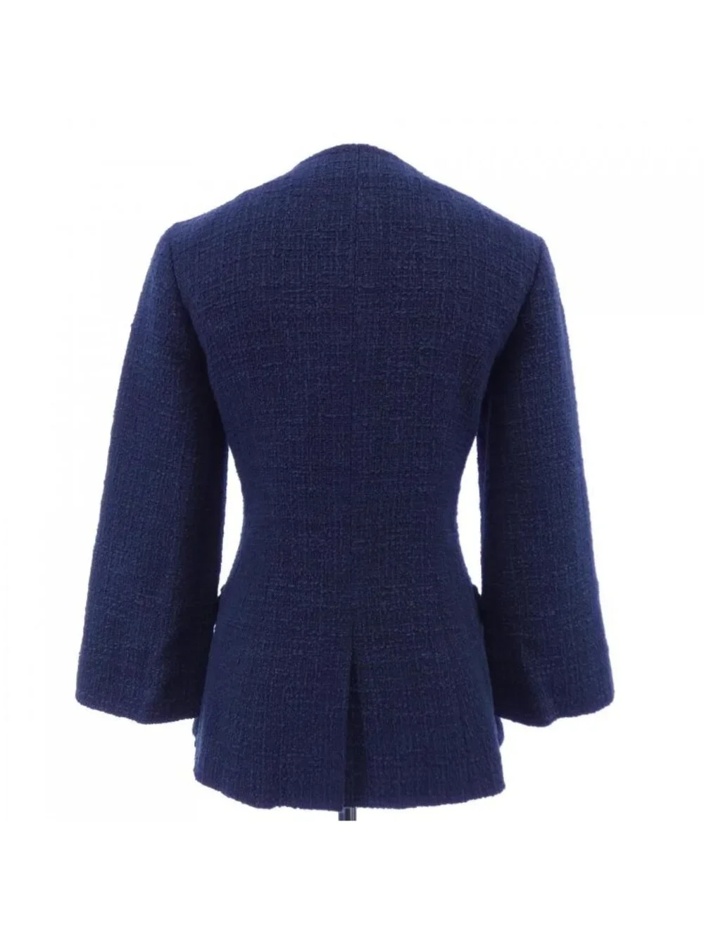 Chanel Collarless Jacket Navy