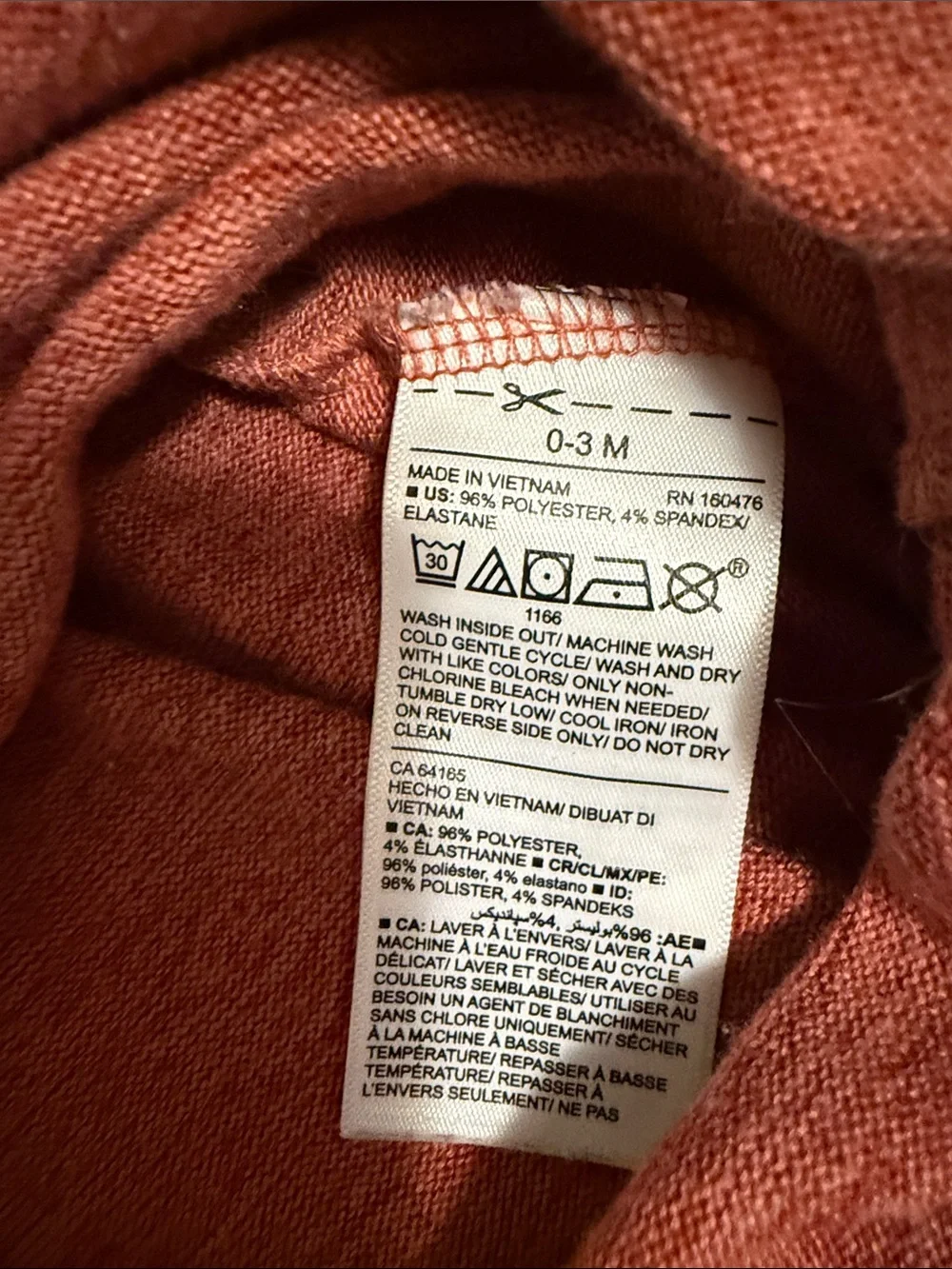 Old Navy Rust Long Sleeve Baby One-Piece Bodysuit