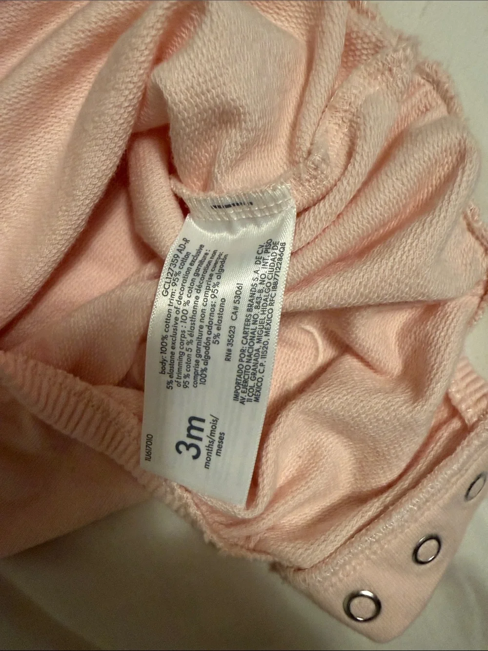 Carters light pink