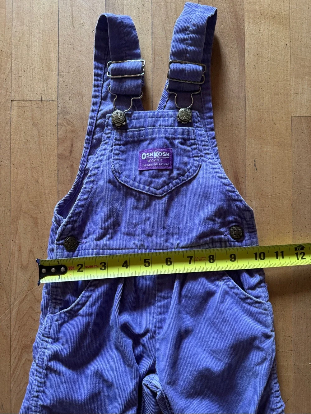 Vintage 80’s OshKosh 2T lavender / lilac / purple corduroy overalls