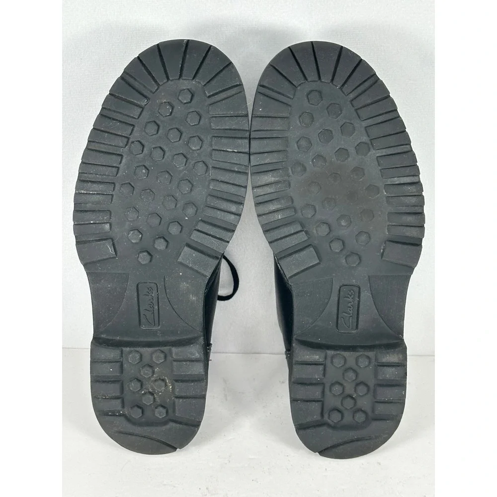 Clarks black leather