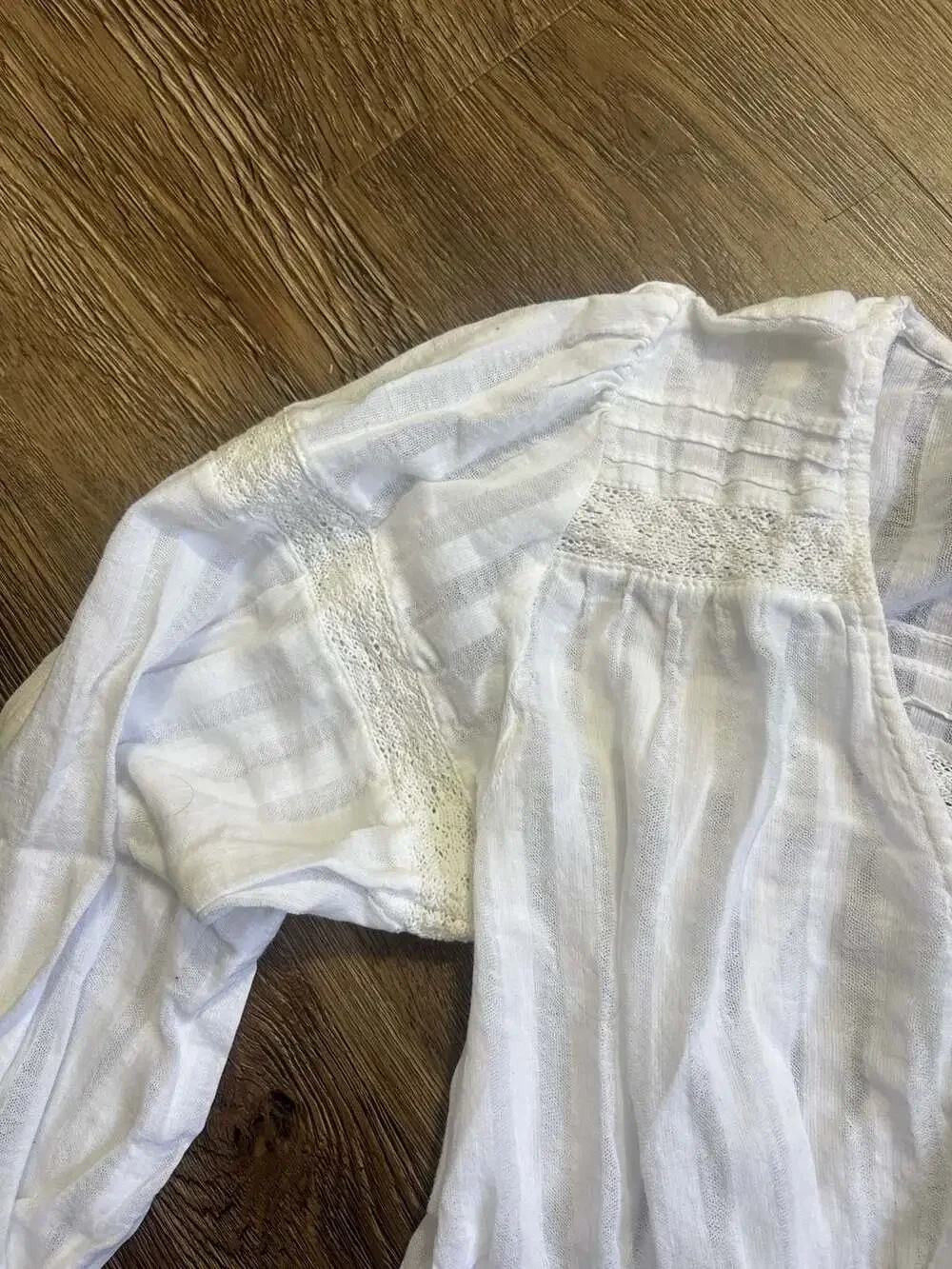 Zara white smocked