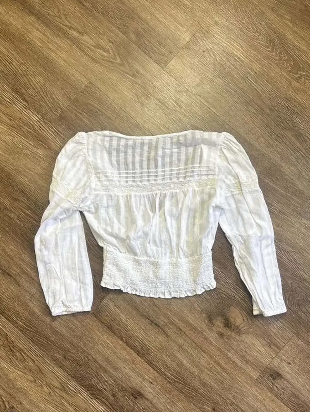 Zara white smocked